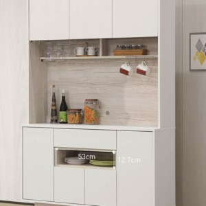 C393-4紀梵希4尺餐櫃上座+C393-5 紀梵希 4尺餐櫃下座 木面