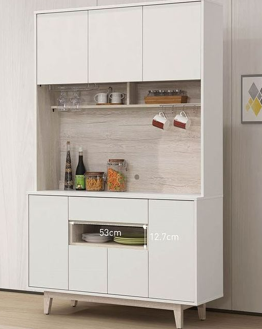 C393-4紀梵希4尺餐櫃上座+C393-5 紀梵希 4尺餐櫃下座 木面