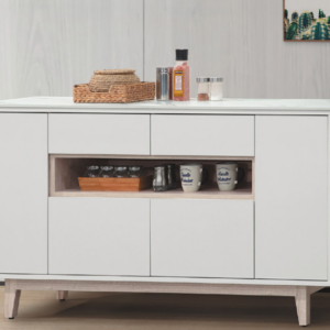 C393-12紀梵希5尺餐櫃下座 含岩板