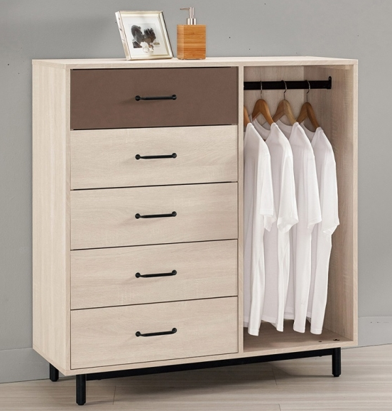 A1136-1 戴維斯3.6尺五斗吊式衣櫥