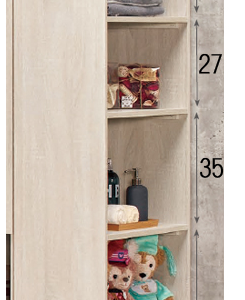 A1628-2 戴維斯2尺開放書櫥 附活動隔板2片