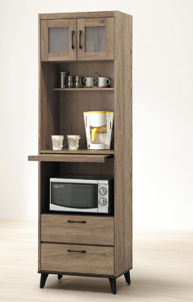 C398-1灰橡2尺收納櫃