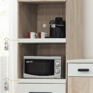 C399-1杜恩橡木白2尺電器櫃