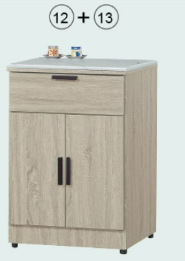 C403-12雷克斯2尺餐櫃下座 木面