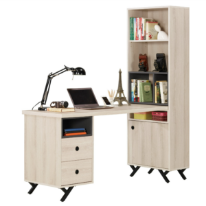 A1624-4 優娜5尺L型二抽書桌  附活動隔板2片 可自行左右擺放