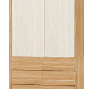 D213-1 格瑞斯4尺拉門衣櫥 蘋果雙色