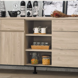 C412-7柏特5.3尺餐櫃 木面