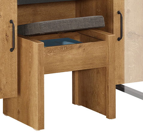 A1243-3 布朗克斯化粧椅 可掀起置物