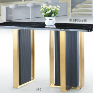 C419-3 A18  黑白根玄關桌 含石面