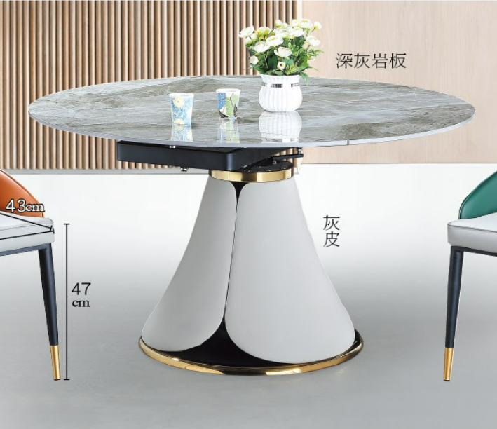 C428-2 5005 旋轉圓折桌 180度