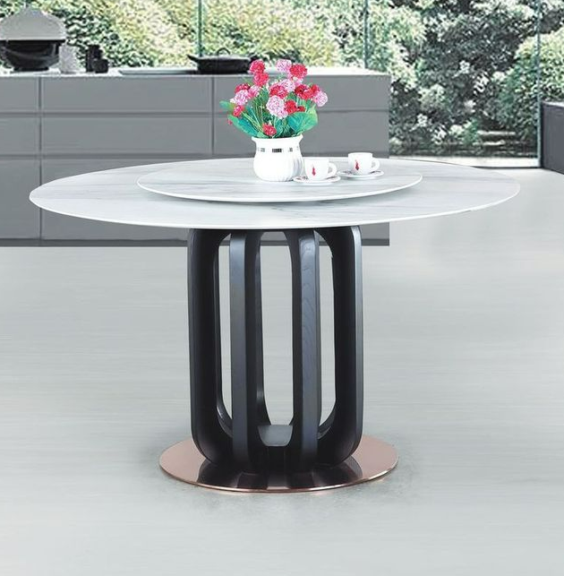 C426-9  CT-1072 圓桌130圓 含納米微晶石面+轉盤75圓