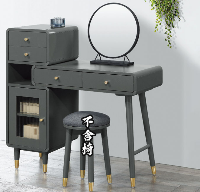 D233-18 淺灰色伸縮鏡台 不含椅