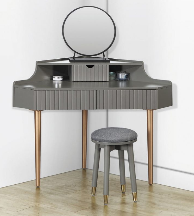 D233-19 JP-ZT3316-QH淺灰色鏡台 不含椅