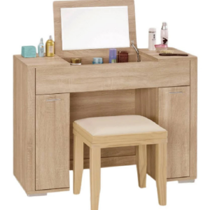 A1249-3 格瑞斯3.3尺掀鏡化妝台  含椅 附活動隔板1片