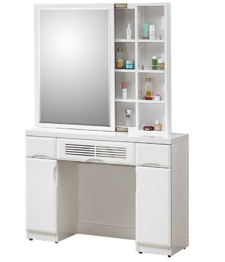 D242-2 美克麗純白3.3尺鏡台 不含椅