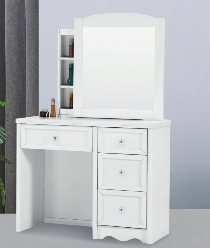 D243-1 艾蜜莉白色化妝台 不含椅