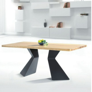 C431-4 T09 自然邊6尺餐桌 原木