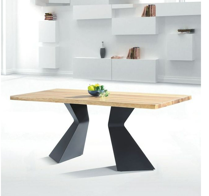 C431-4 T09 自然邊6尺餐桌 原木