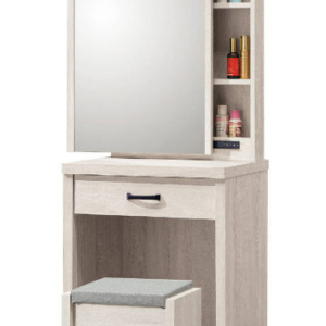 D248-4 鋼刷白2尺鏡台 不含椅