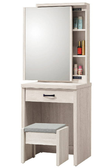 D248-4 鋼刷白2尺鏡台 不含椅