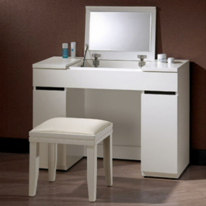 A1262-1 波爾卡3.3尺掀鏡化妝台 含椅 附活動隔板一片