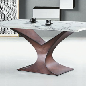 C434-12 E328 棕花白5尺餐桌