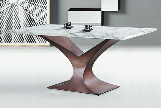 C434-12 E328 棕花白5尺餐桌