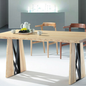 C430-3 卡藍達自然邊餐桌  6尺 本色