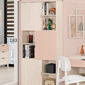 A1627-1 芬娜2.7尺書櫥 附活動隔板3大3小片