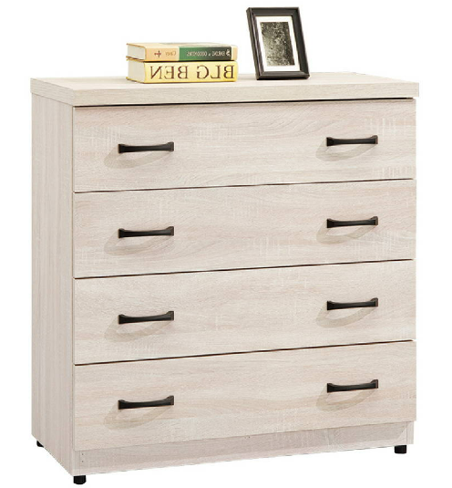 D258-4 鋼刷白四斗櫃