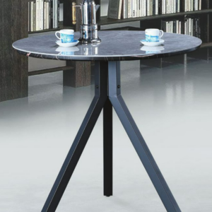 C460-1 灰色休閒桌 黑鐵腳