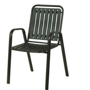 C490-4 塑木豎紋椅 咖啡色