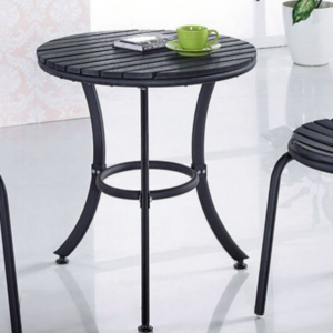 C461-6 S-1 黑塑木休閒圓桌 60圓