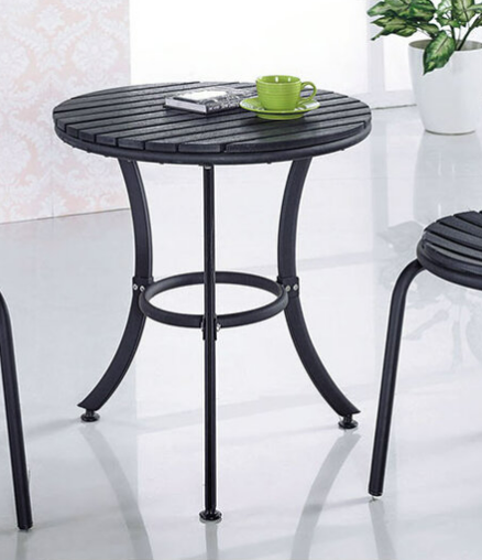 C461-6 S-1 黑塑木休閒圓桌 60圓