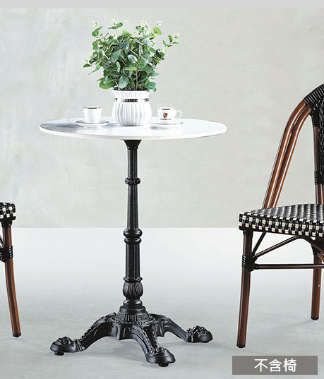 C462-1 70圓休閒桌 雪山岩板