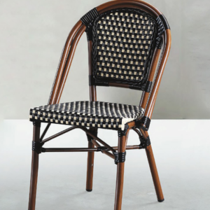 C490-6 Y03 黑白編織休閒椅 單只