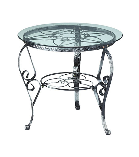 C463-4 506休閒桌 黑 含玻璃