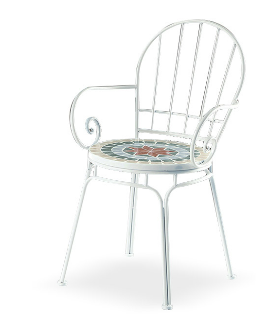 C490-8 K005 白色休閒椅 單只