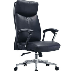 C471-1黑西皮辦公椅 A1988 3段鎖定