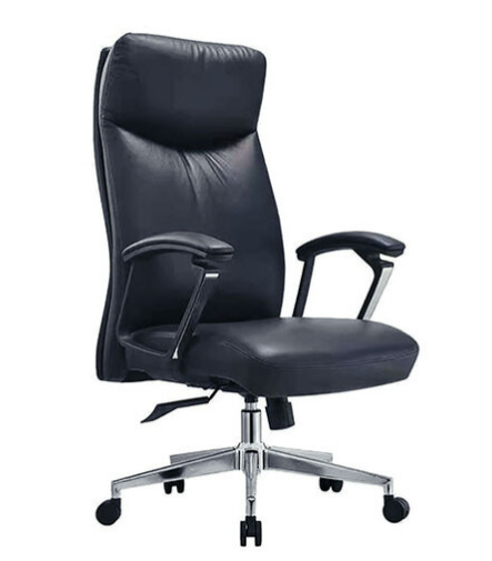 C471-1黑西皮辦公椅 A1988 3段鎖定