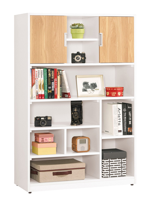 A1320-6卡爾3尺開放書櫥 右向 附活動隔板一片