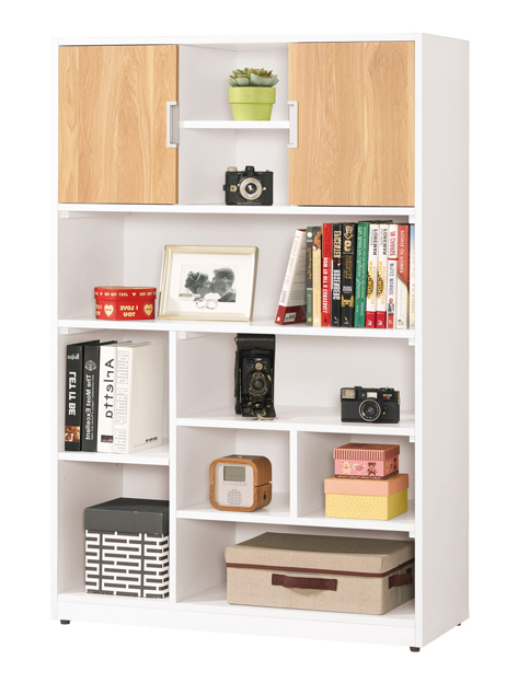 A1320-5卡爾3尺開放書櫥 左向 附活動隔板一片