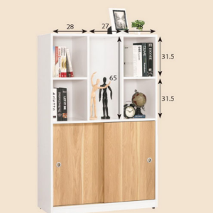 A1319-9卡爾3尺拉門書櫥 附活動隔板1片