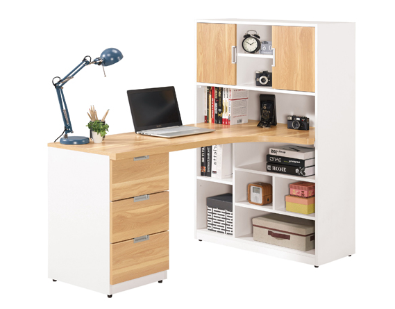 A1320-7卡爾5尺L型書桌 左向   附活動隔板一片