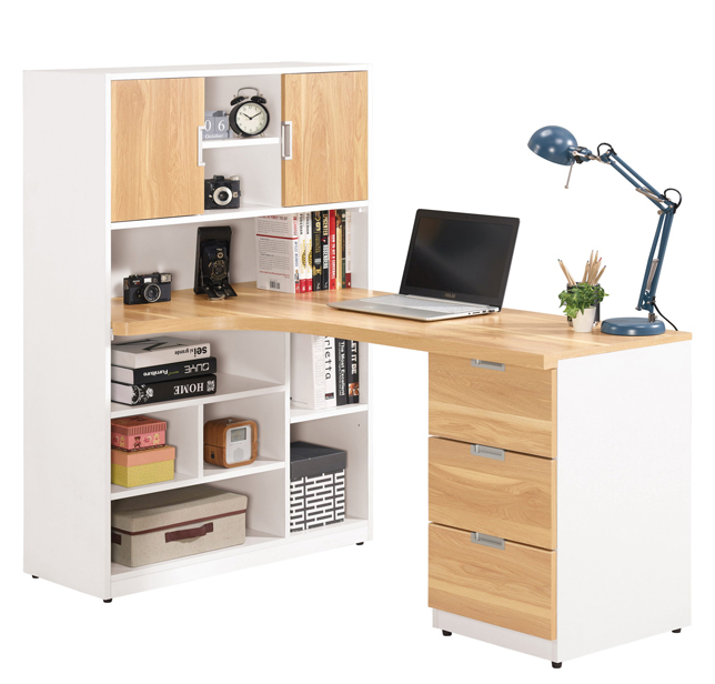 A1320-8卡爾5尺L型書桌 右向  附活動隔板一片