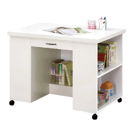 A1321-7貝莎3.5尺白色活動書桌