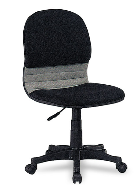 C473-15 無手網布辦公椅 黑灰