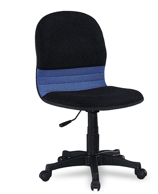 C473-16 無手網布辦公椅 黑藍