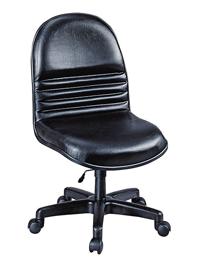 C473-17 無手黑皮辦公椅