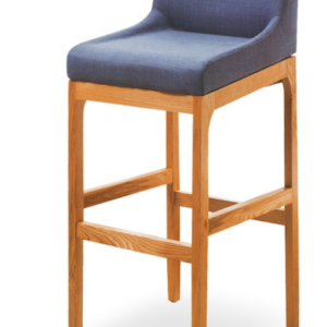 C480-1 A095 高腳椅 藍布 座高78公分